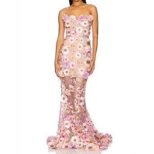 sachin and babi light blue dress Midnight Embroidered Gauze Dress